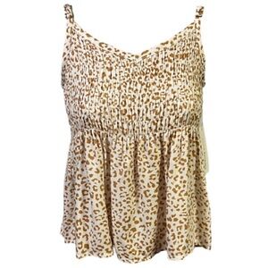 Urban Romantics Leopard print Tank Top Summer Blouse